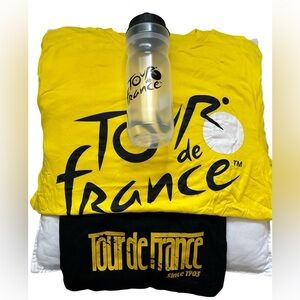 Tour de France 2023 yellow short sleeve T-shirt and souvenirs new